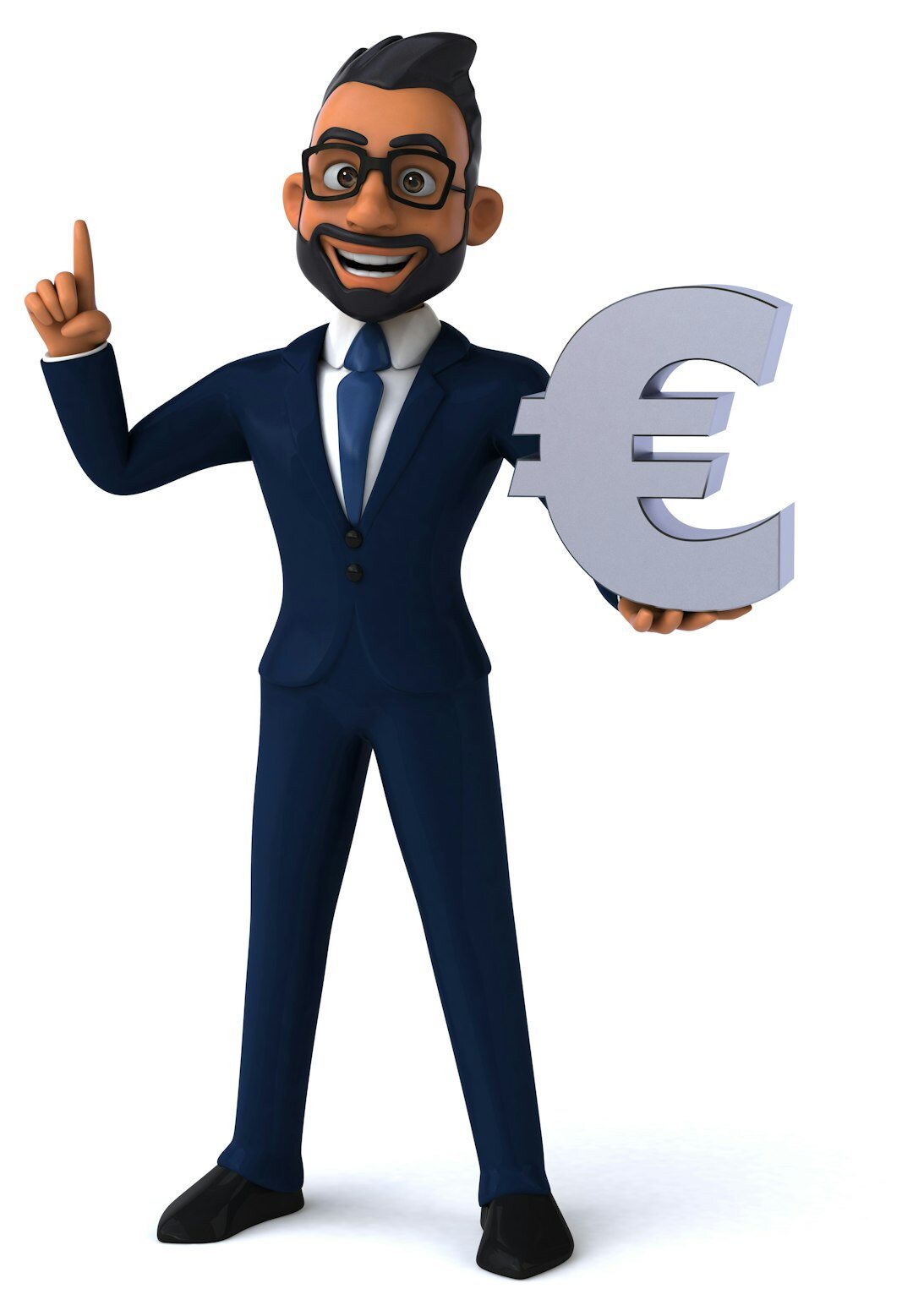 Portrait of a Belgian finance professional in a business suit